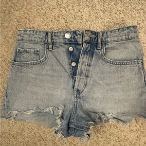 Zara Light Blue Jean Shorts
